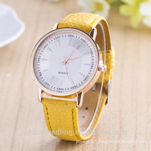 2015 Chine en gros montre en cuir montre quartz quartz quartz montre en acier inoxydable montres montres
